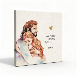 Angellum citat na platnu – “Sve mogu u Onome koji me jača." (Fil 4, 13) #0382